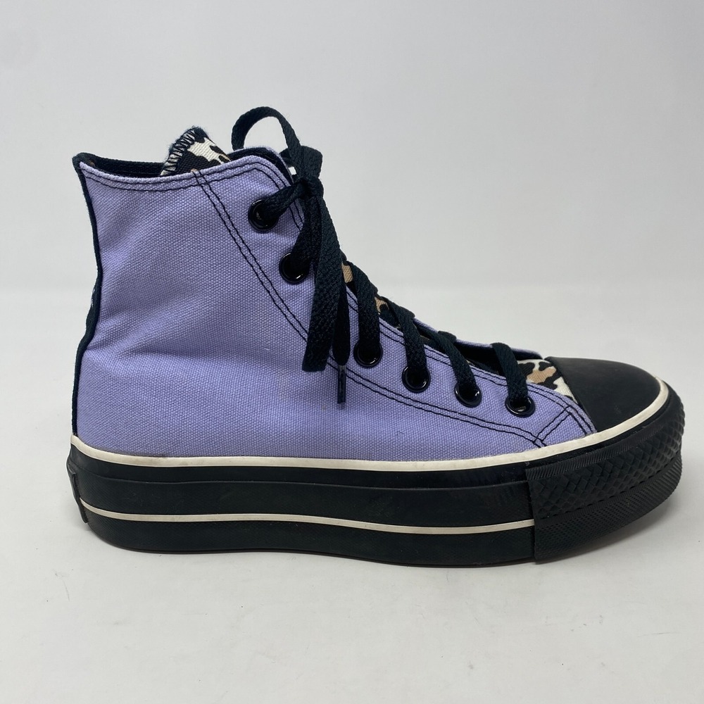 Converse Chuck High Top Light Purple and Black Sneakers Size M3 W5